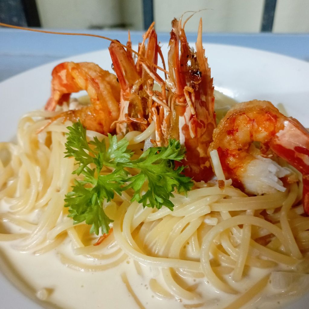  SPAGHETTIE ALLA GAMBERETTI - Mỳ ý sốt tôm 