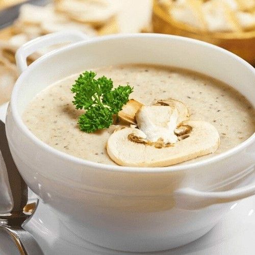  Crema di funghi - Súp Kem Nấm Kiểu Ý 