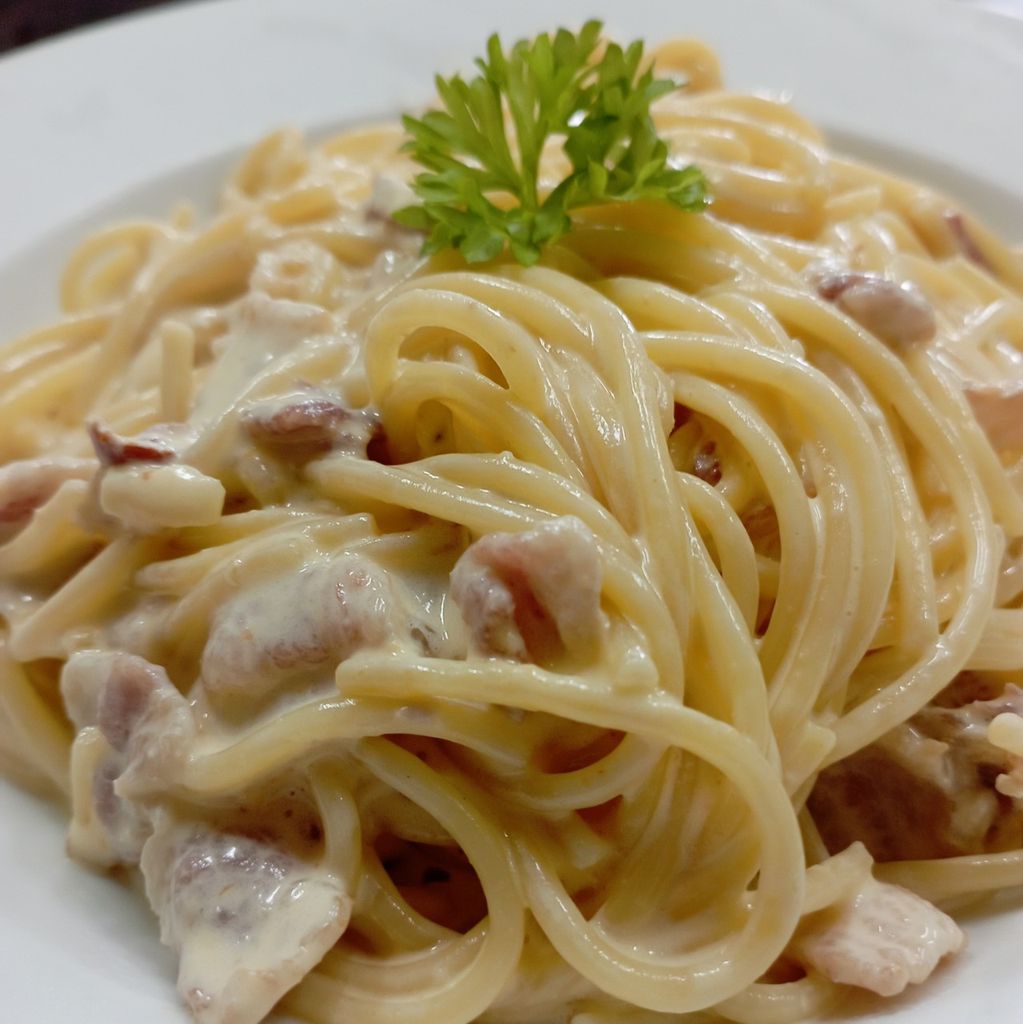  Spaghetti carbonara - Mỳ Ý Sốt Kem 