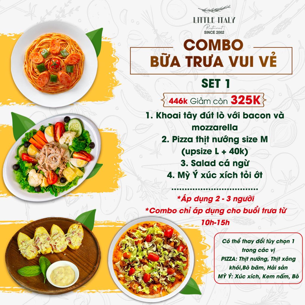  COMBO BỮA TRƯA VUI VẺ - SET 1 