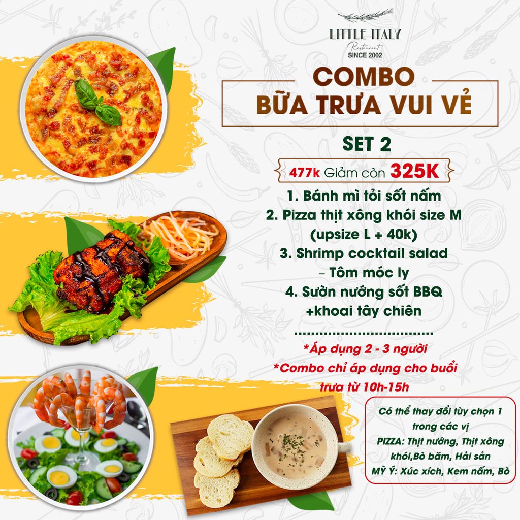  COMBO BỮA TRƯA VUI VẺ - SET 2 