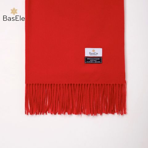 Fringed Scarf Red Color - Khăn quàng dài tua rua Đỏ