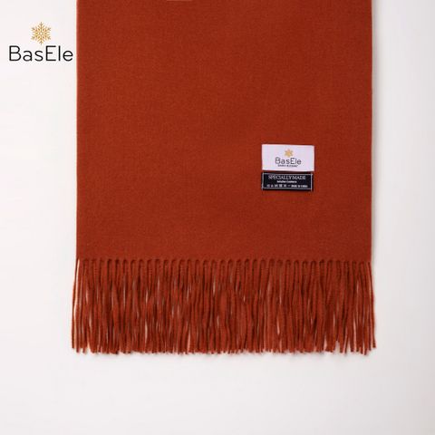 Fringed Scarf Paprika Color - Khăn quàng dài tua rua Đỏ cam đất
