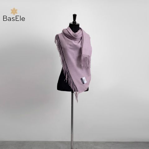 Fringed Scarf Purple Haze Color - Khăn quàng dài tua rua Tím nhạt