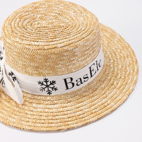 Mũ lúa mì đầu lõm đai nơ  BASELE078