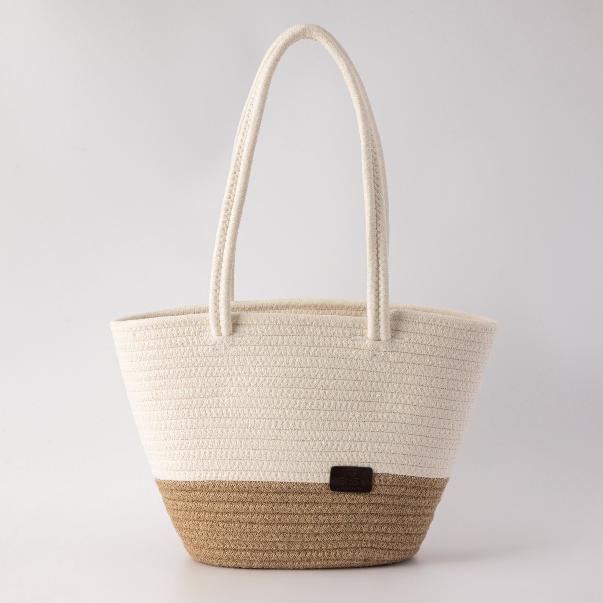 Túi xách cotton trắng nâu