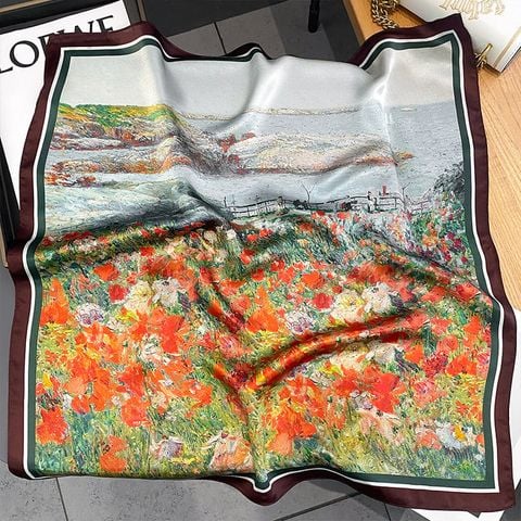 Khăn Lụa Tơ Tằm 70X70 BASELE0429