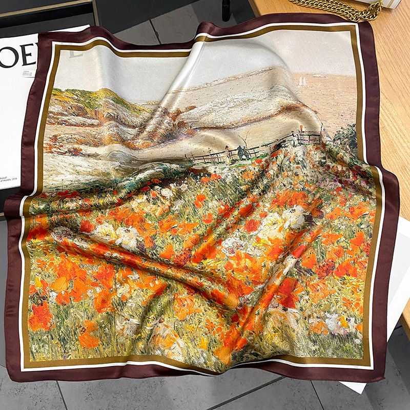 Khăn Lụa Tơ Tằm 70X70 BASELE0429