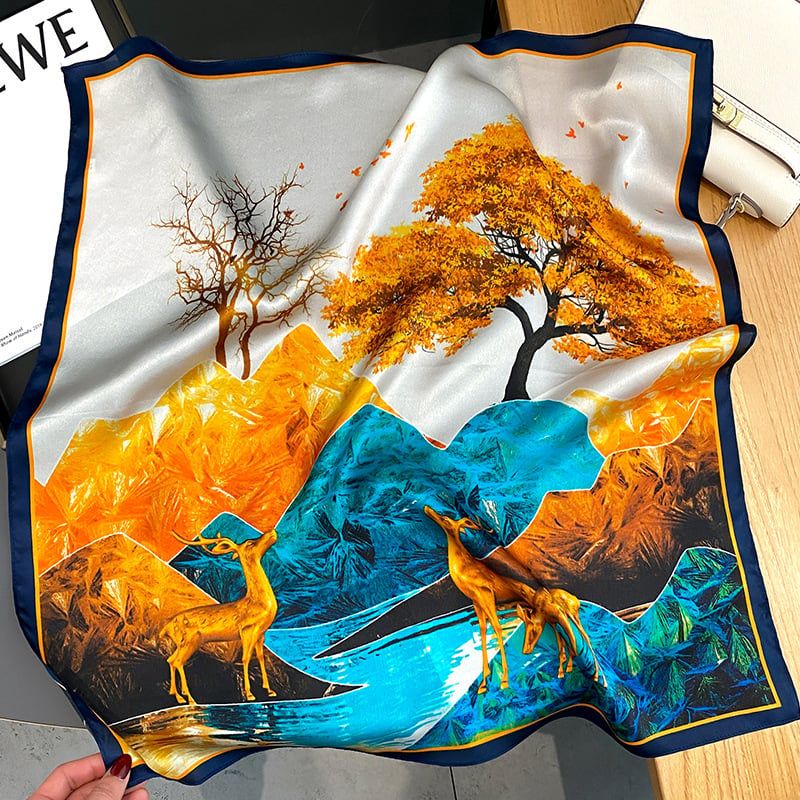 Khăn Lụa Tơ Tằm 70X70 BASELE0431