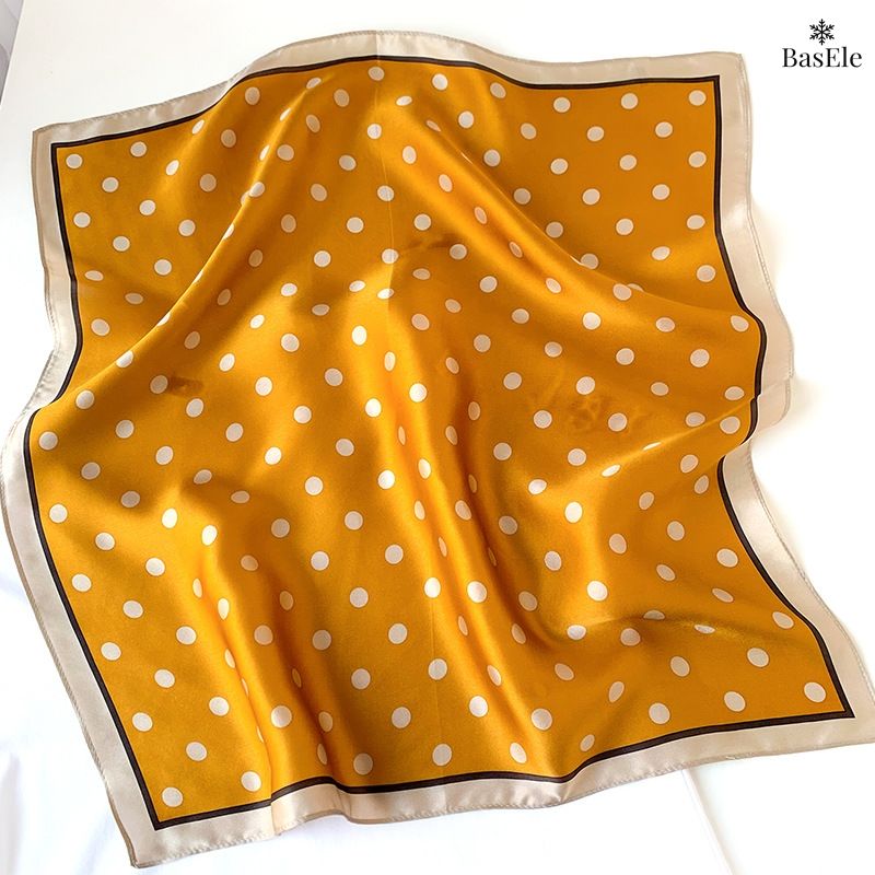 Khăn lụa tơ tằm họa tiết 53x53cm BASELE0455