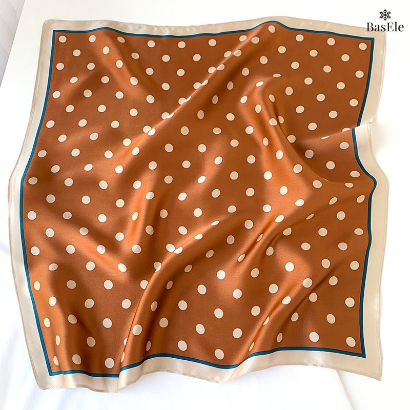 Khăn lụa tơ tằm họa tiết 53x53cm BASELE0129