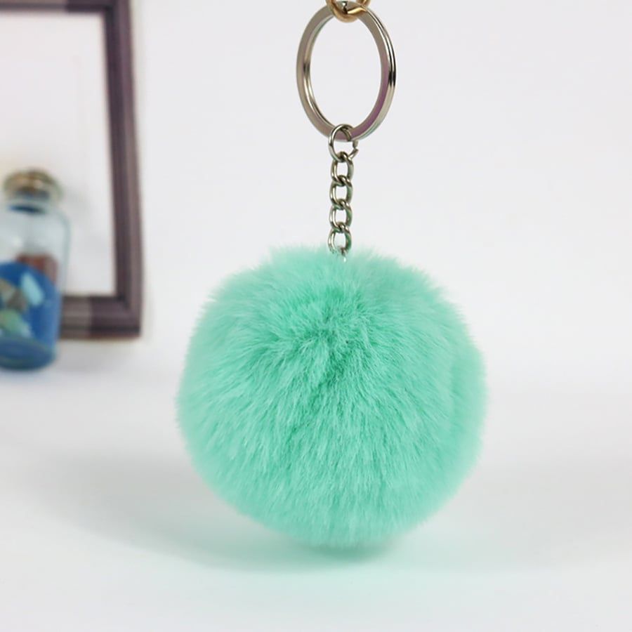 VERCHINI - Móc khóa cục bông mềm mại nhiều màu sắc