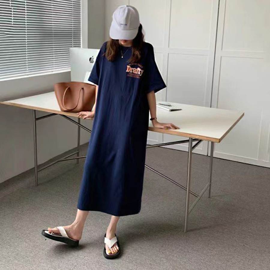 VERCHINI - Đầm xuông bigsize dáng dài  DVN001-02