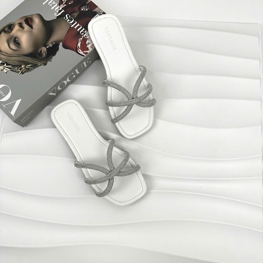 VERCHINI - Dép nữ đế bệt quai mềm GDV001-001