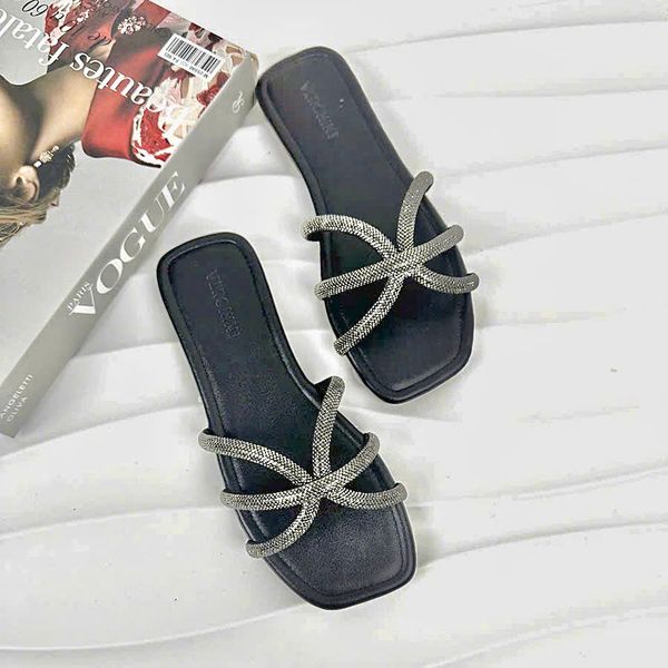 VERCHINI - Dép nữ đế bệt quai mềm GDV001-001