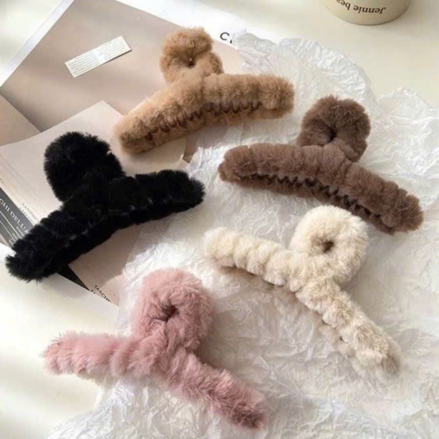 Kẹp tóc phủ lông nhung PKBH034