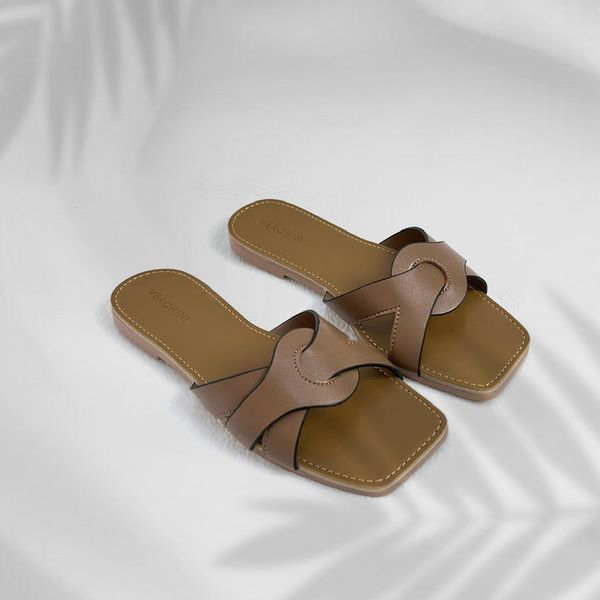 VERCHINI - Dép nữ đế bệt quai mềm GDMC001