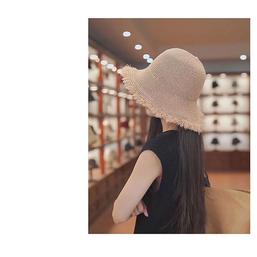 VERCHINI - Mũ cói thời trang đi biển PKBH036