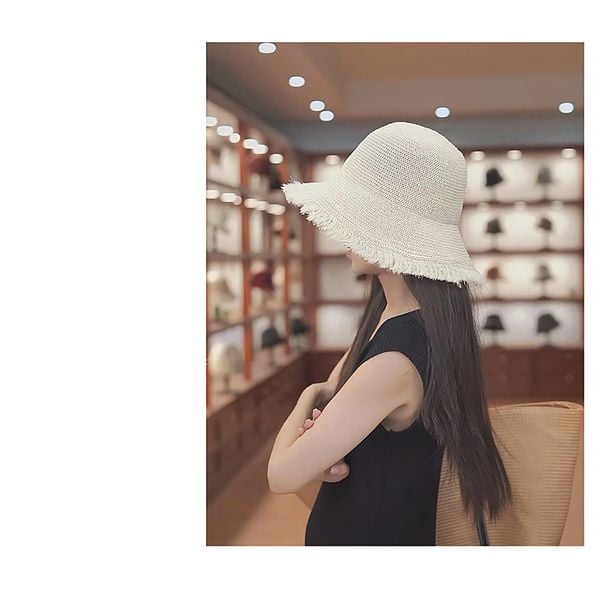 VERCHINI - Mũ cói thời trang đi biển PKBH036