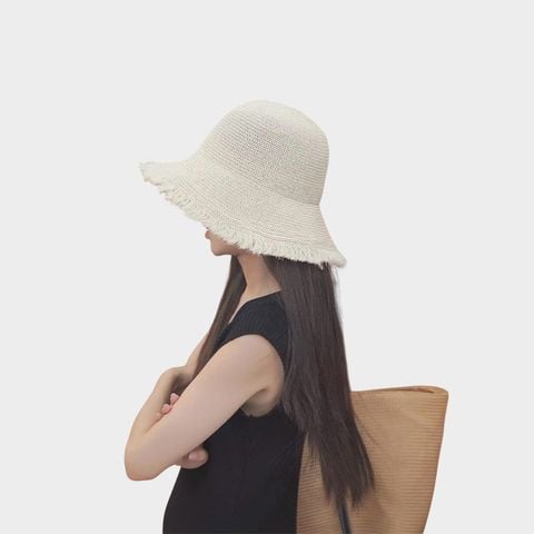 VERCHINI - Mũ cói thời trang đi biển PKBH036