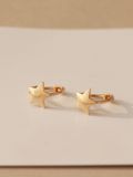  14K Cushion Star mini huggie 