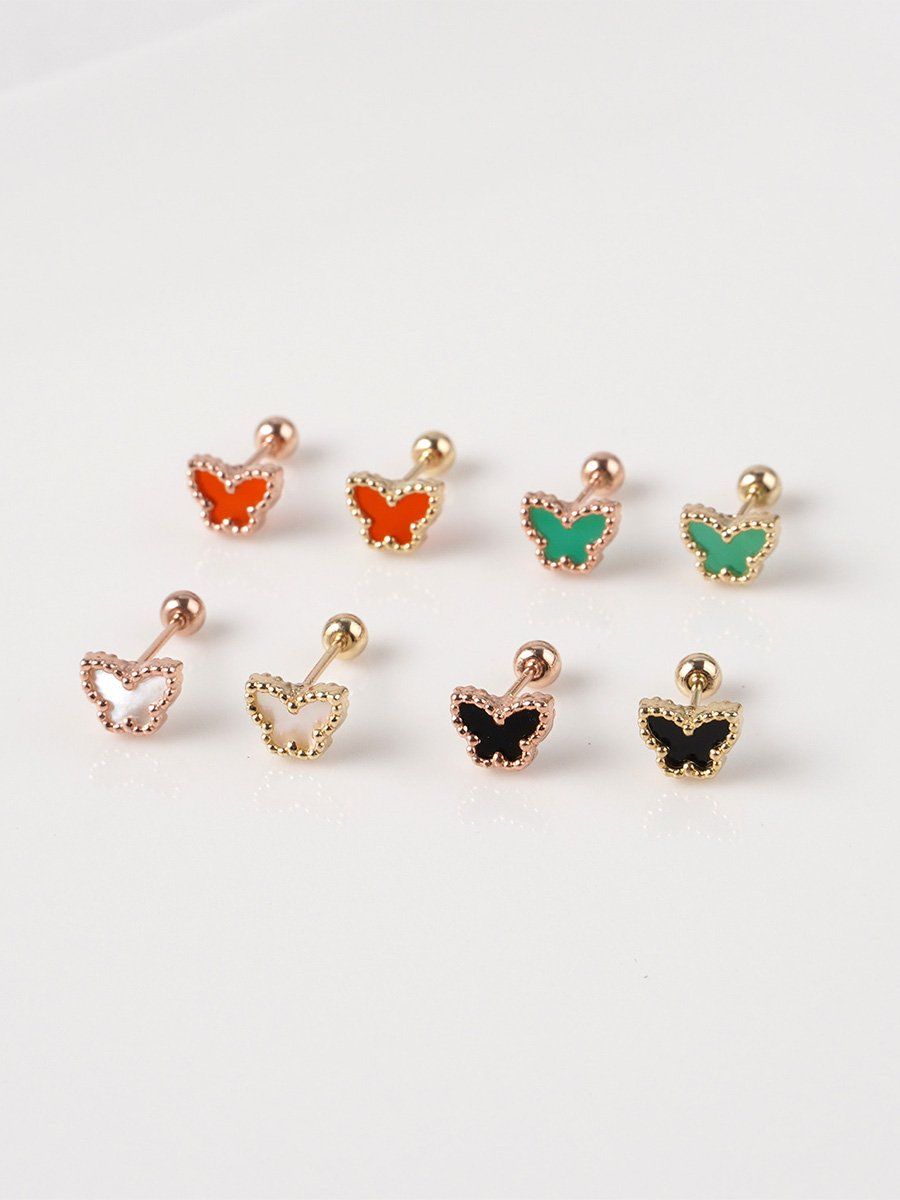  14K Color butterfly piercing 