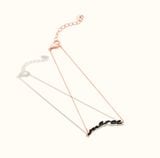  14K MERCI plating black gold bracelet 