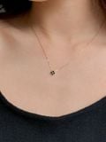  14K Black clover necklace 
