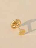  14K Maison Flower labret piercing 