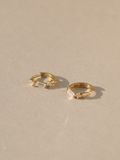  14K Lije Baguette Cubic mini huggie 