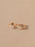  14K Waterdrop Cubic mini huggie 