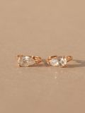  14K Waterdrop Cubic mini huggie 
