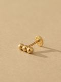  14K Ball Stick labret piercing 