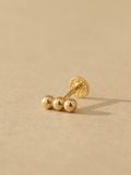  14K Ball Stick labret piercing 