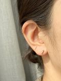  14K Ball Stick labret piercing 
