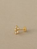  14K Bloom labret piercing 