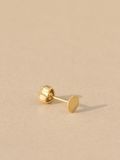  14K Marine Heart Cubic labret piercing 