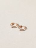  14K Petite Cubic mini huggie 