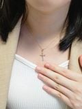  14K Shining Cross pendant 