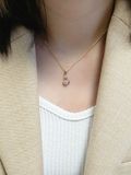  14K Crystal dream pendant 