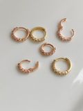  14K Cubic hoop earring (3 size) 