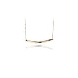  14K Gold bar necklace 
