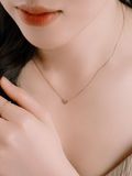  14K-Diamond heart necklace 