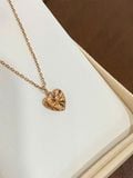  14K Double Heart Necklace 