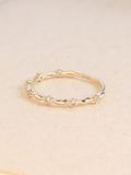  14K Solar ring - natural Diamonds 