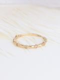  14K Solar ring - natural Diamonds 