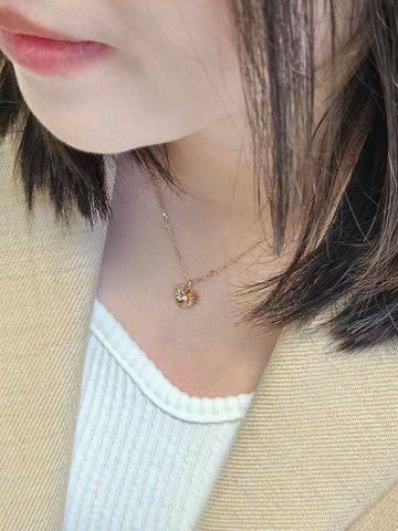  14K Double Heart Necklace 