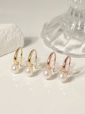  14K Pearl drop earrings 