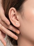  14K Love cat earrings 