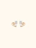  14K Love cat earrings 